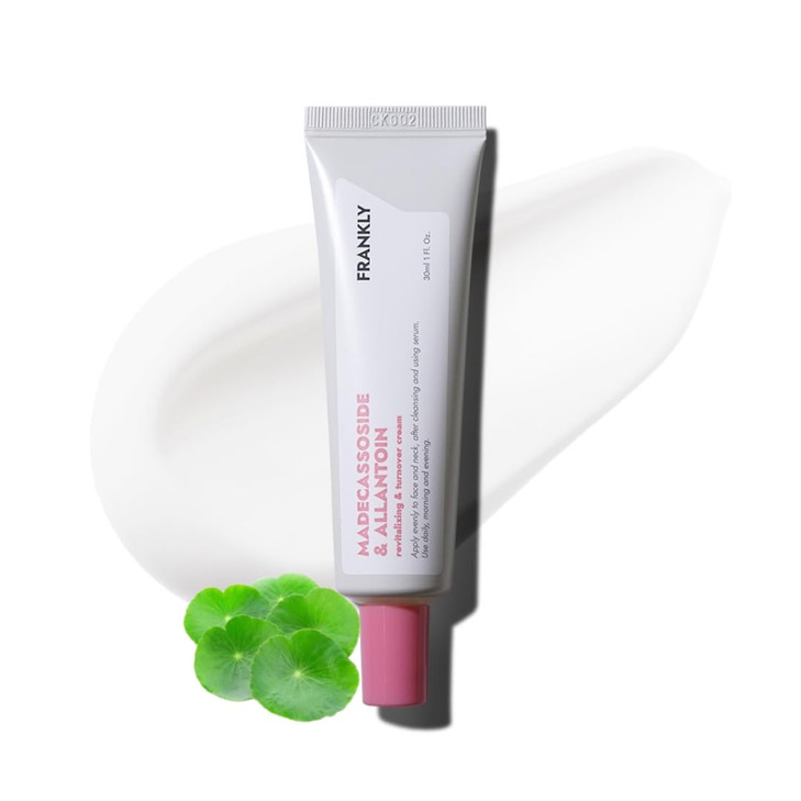 FRANKLY Madecassoside Allantoin Cream Moisturizing Antioxidant Cell Turnover Evens Skin Texture Tone AntiAging Allantoin