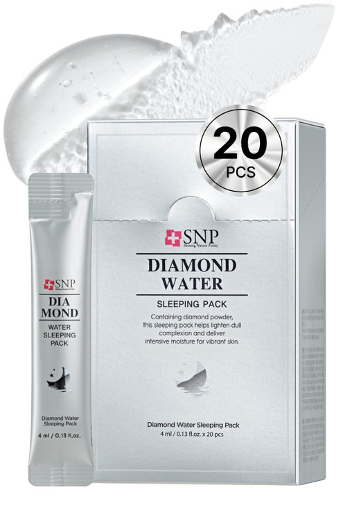 SNP Overnight Diamond Night Cream Travel Size Individual Packaging Hydrating and Moisturizing for All Skin Types Korean