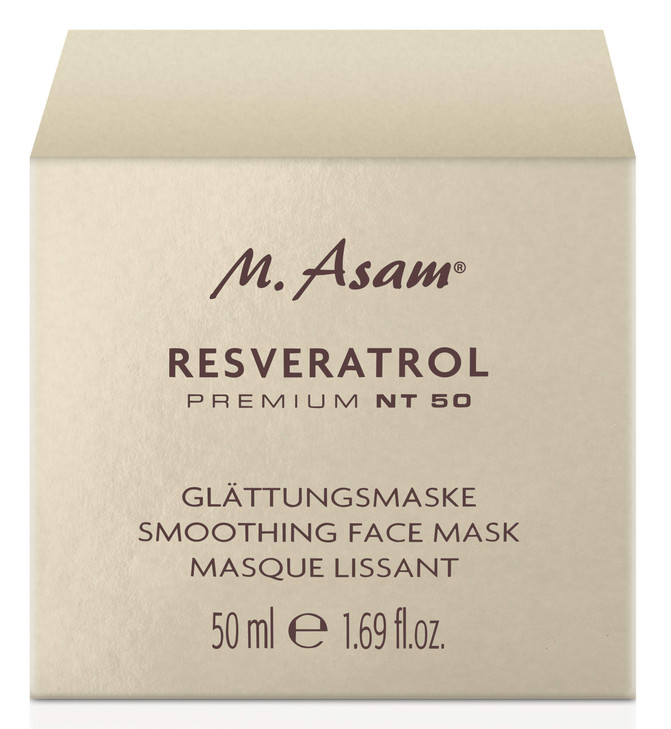 M Asam Resveratrol Premium NT50 Smoothing Face Mask Antiaging face mask skin care with concentrated resveratrol hyaluron