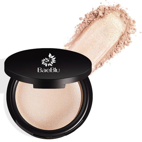 Organic Highlighter Makeup Powder Diamond Dust TalcFree Lightweight Vegan Shimmer Highlighter for Radiance on Face Body