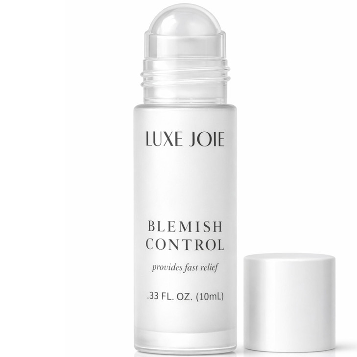 LuxeJoie Quick Clear Blemish Control Acne Spot Treatment Salicylic Acid Witch Hazel Rollerball Drying Solution for Face