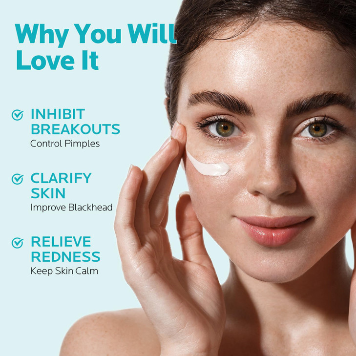 ZealSea 10 Azelaic Acid Facial Cream Azelaic Acid Serum with Niacianmide Pionin for Face Relief Pimple Breakouts Blackhe
