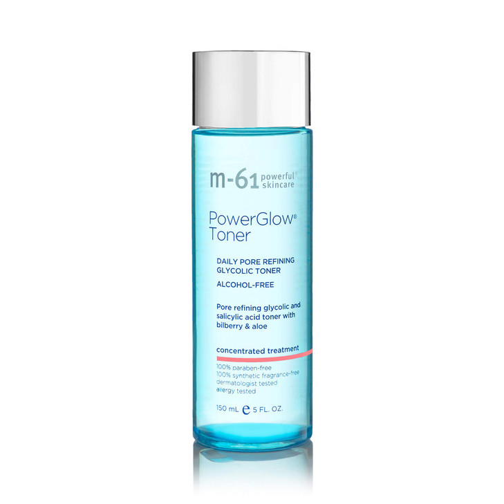 m61 PowerGlow Toner AlcoholFree Pore Refining Toner with Glycolic and Salicylic Acid to Deeply Cleanse Balance and Clari