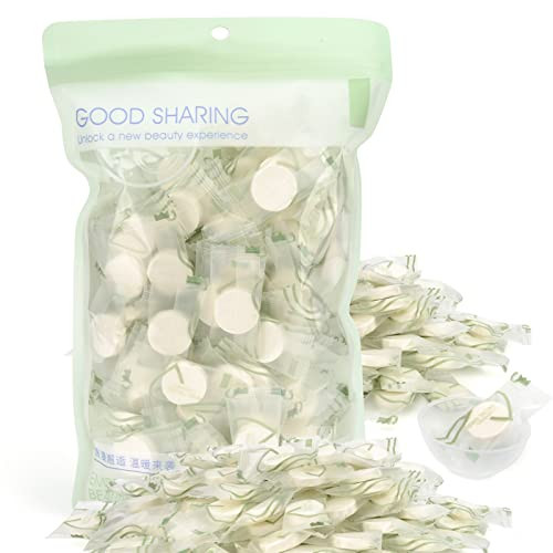 Pormasbenzer 100Pcs Compressed Facial Mask Cotton Face Mask Sheet Grain Skin Care Dry Sheet Mask Paper DIY Natural Face