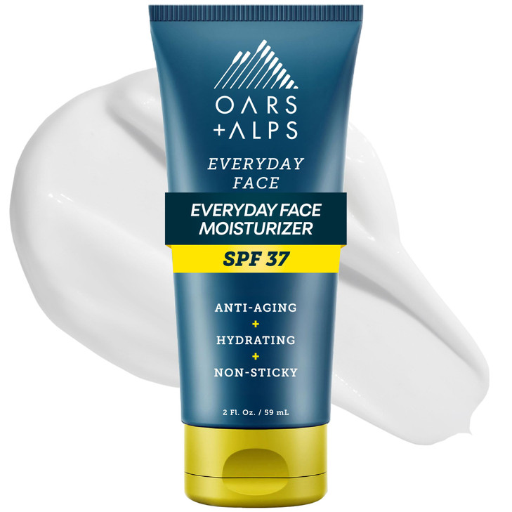 Oars Alps Travel Sunscreen for Face Everday Use SPF 37 Anti Aging Face Sunscreen Body Lotion Infused with Hyaluronic Aci