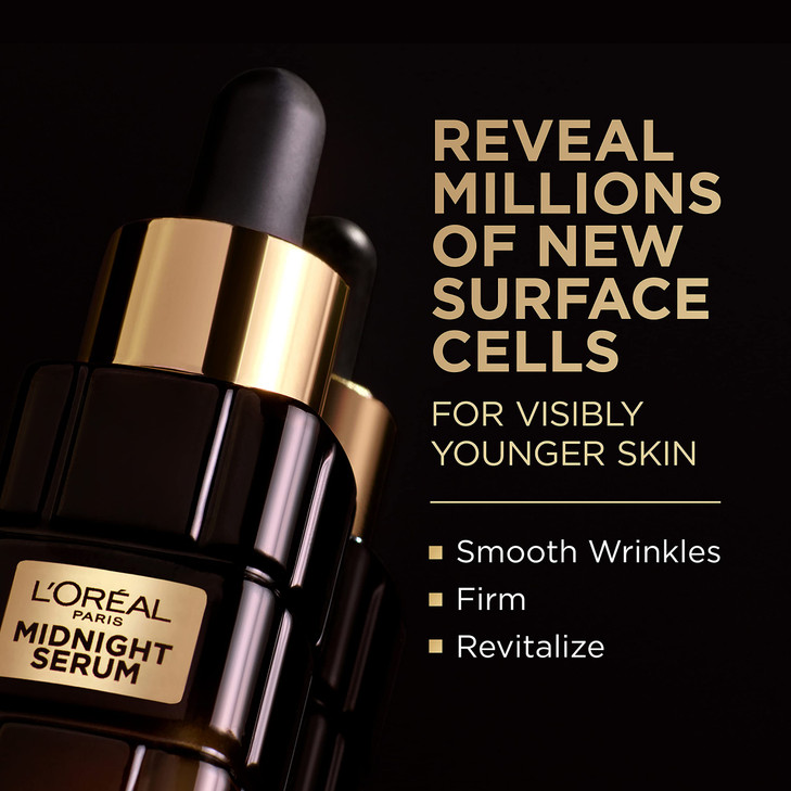 LOreal Paris Age Perfect AntiAging Midnight Face Serum Reduce Wrinkles 1oz Eye Cream Sample