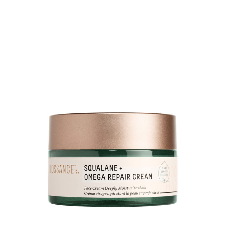 BIOSSANCE Squalane Omega Repair Cream UltraMoisturizing Face Cream Skin Care with Hyaluronic Acid Ceramides Squalane Ide