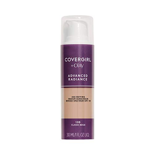 COVERGIRL Advanced Radiance Age-Defying Foundation Makeup, Classic Beige, 1 oz (Packaging May Vary)