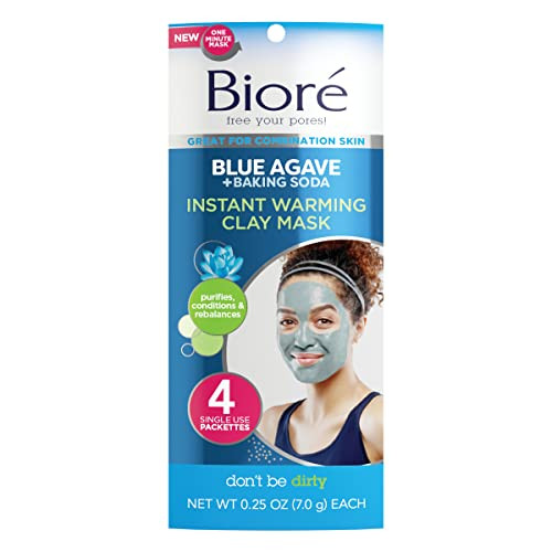 Bior Blue Agave Baking Soda Whipped Nourishing Detox Mask 4 Ounces Dermatologist Tested NonComedogenic Oil Free