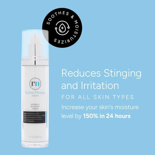 Rachel Moayer Intensive Recovery Cream Ultra Hydrating Face Cream for Sensitive Skin Reduces Redness Irritation from AHA