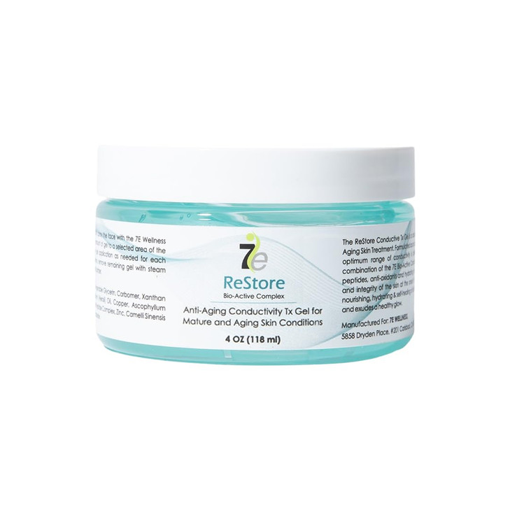myolift 7E Wellness ReStore Conductive Microcurrent Gel with BioActive Complex 4oz Facial Skin Care with Green Tea Extra