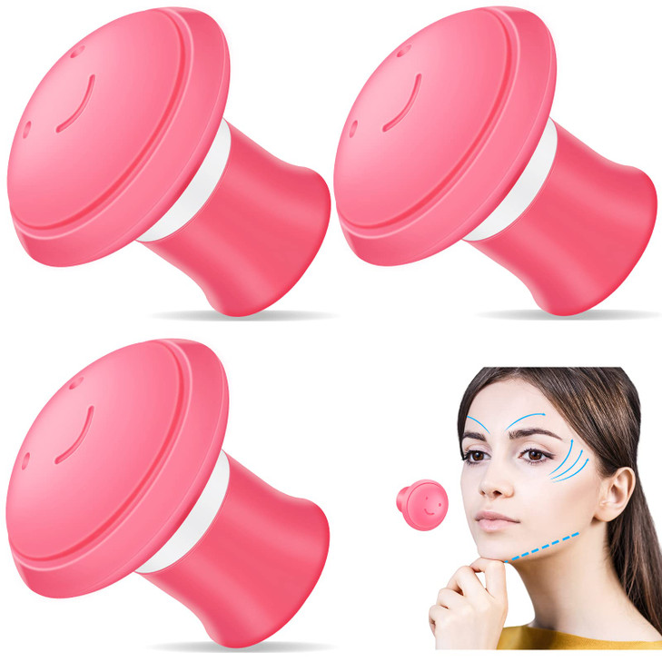 Demissle 3 Pack Face Exerciser Facial Yoga for Skin Tighten Firm Jaw Exerciser Double Chin Breathing Exercise Device Jaw