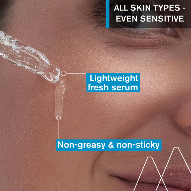 Uriage Eau Thermale Serum Booster With 15 PureNatural Hyaluronic Acid 86 Plumped Skin PeachySoft Skin Effect Lovely Scen