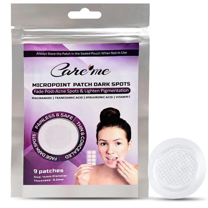 Microdart Dark Spot Patch with 127 Micropoints 1 Pack of 9 Patches Fades Brightens Acne Marks Dark Spots Discoloration P