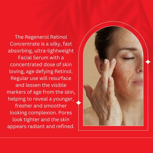 Consult Beaute Regenerol Rapid Resurfacing Retinol Serum for Face Facial Treatment Concentrate with Bakuchiol Renews Ski