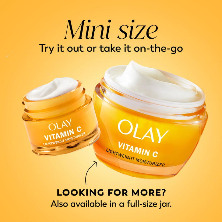 Olay Vitamin C Face Moisturizer Brightening Cream for Women Trial Size Evens Tone Dark Spot Hyperpigmentation Reduction