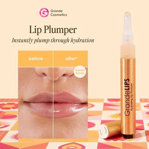 Grande Cosmetics GrandeLIPS Hydrating Lip Plumper for FullerLooking Hydrated Lips Barely There 0084 oz
