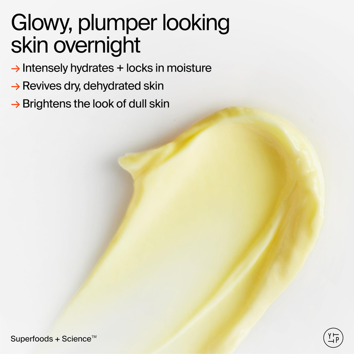 Youth To The People Superberry Dream Mask Travel Hyaluronic Acid Vitamin C Face Moisturizer Overnight Facial Mask Hydrat