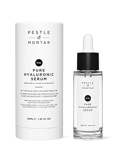 Pestle Mortar 2 Pure Hyaluronic Acid Serum for Face with Vitamin B5 AntiAgeing Hydrating Facial Moisturizer Deep Hydrati