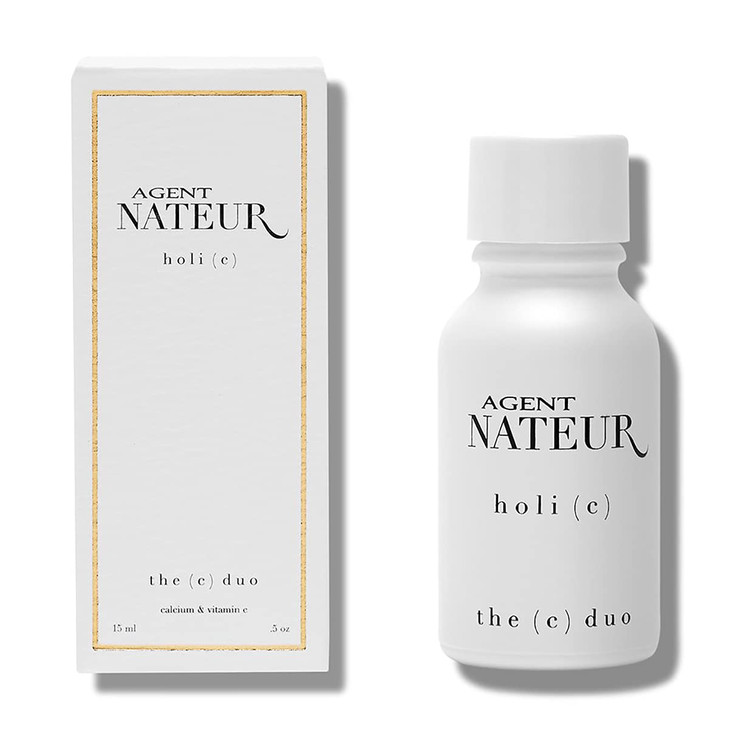 Agent Nateur holi c duo Calcium Vitamin C Plump Protect Restore Skin Vegan NonToxic Clean Skincare 5 oz 15ml