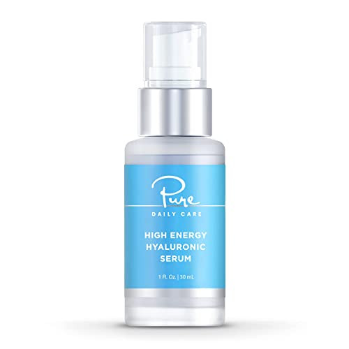 Pure Daily Care High Energy Hyaluronic Serum 1oz Hydrating Clinical Grade Hyaluronic Acid Serum