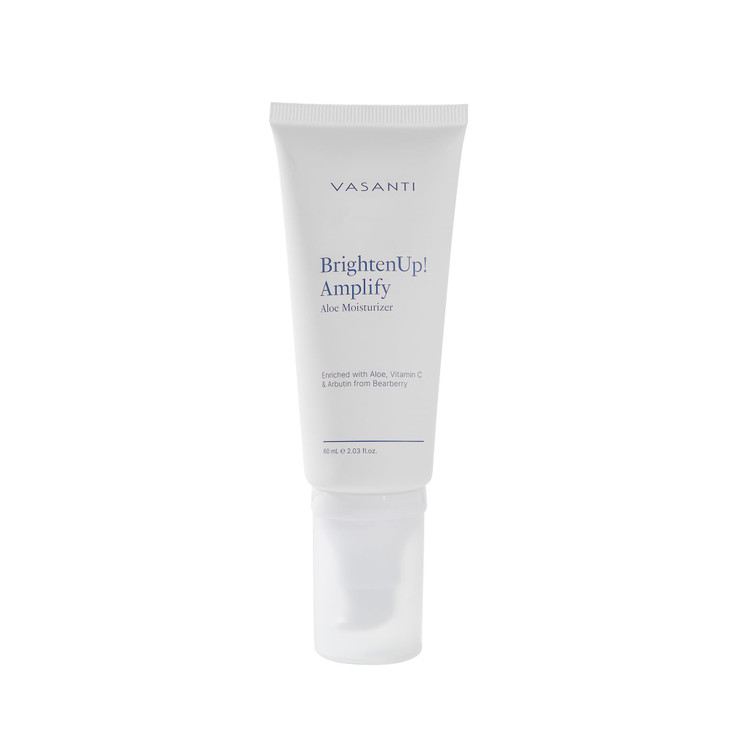 VASANTI Brighten Up New Skin Amplifying Moisturizer Enriched with Aloe Vitamin C and Arbutin from Bearberry Leaves Hydra