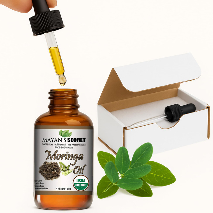 Organic Moringa Energy Oil 100 Pure Moringa Seed Oil from Rejuvenate Dull Skin Great for Hair and Face Botanical AntiAgi