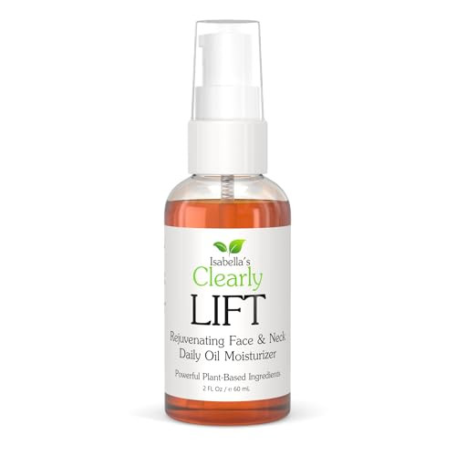 Isabellas Clearly Age Defying Face and Neck Oil Firming and Lifting Serum Retinol Free Hydration Daytime and Nighttime M