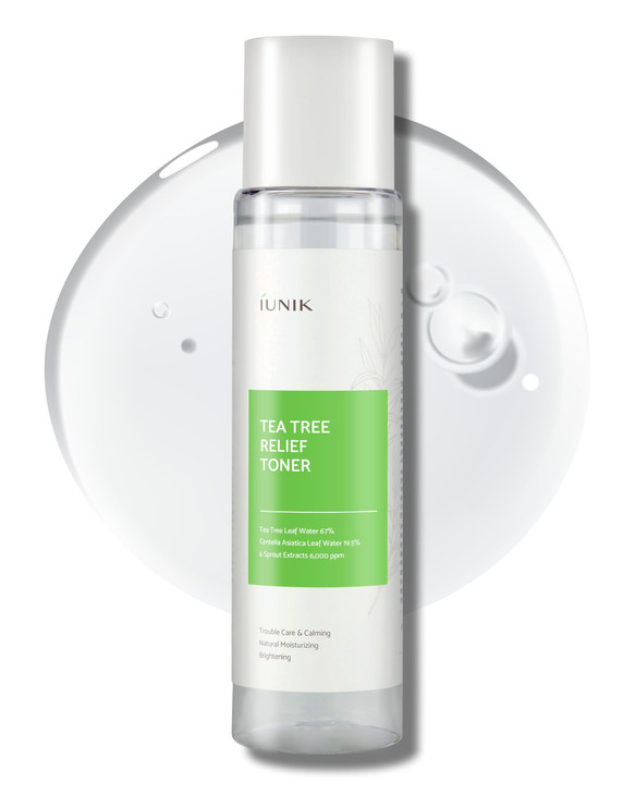 IUNIK Tea Tree Relief Vegan Face Toner Facial Moisturizer AcneProne Irritated Skin w Tea Tree 67 Centella Asiatica 195 6