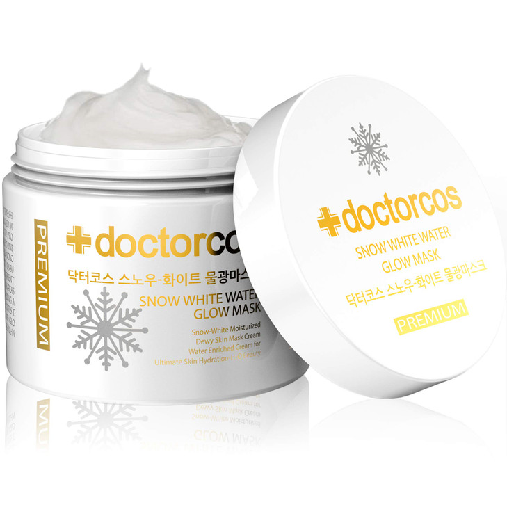 DOCTORCOS Snow White Water Glow Mask Cream Over 8M Units Sold Original Moisturizing Washless Sleeping Pack Skin Rejuvena