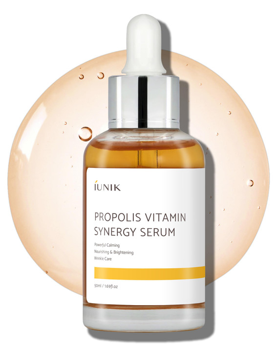 IUNIK Propolis 70 Vitamins 17 Synergy Serum Centella Asiatica Calming Soothing Deep Nourishing for Dry Dull Spot Hyperpi