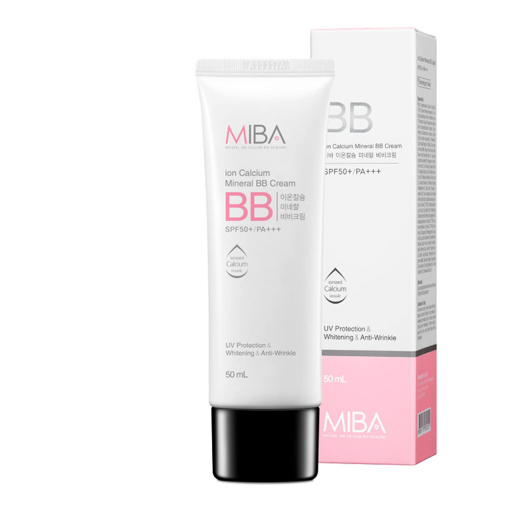 MIBA Ion Calcium Mineral BB Cream 50ml 169 floz Patent raw material mineral ion calcium Thin but overwhelming coverage L