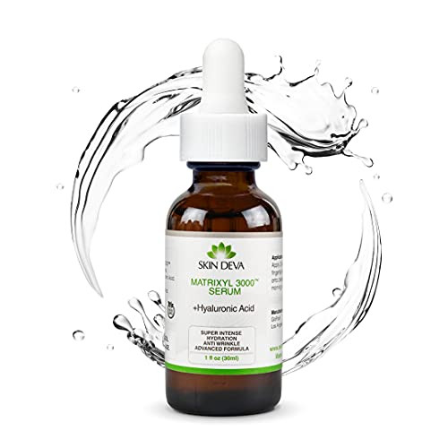 SKIN DEVA 1 fl oz Matrixyl 3000 with Hyaluronic Acid Serum Peptides Serum For Face Hydration with Hyaluronic Acid Stimul