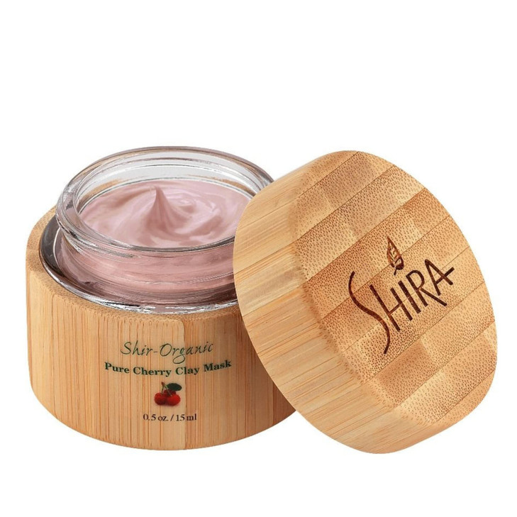 Shira ShirOrganic Pure Cherry Clay Face Mask15ml Rich In Vitamin C Helps Clarify Heal and Prevent Blemishes Oil Control
