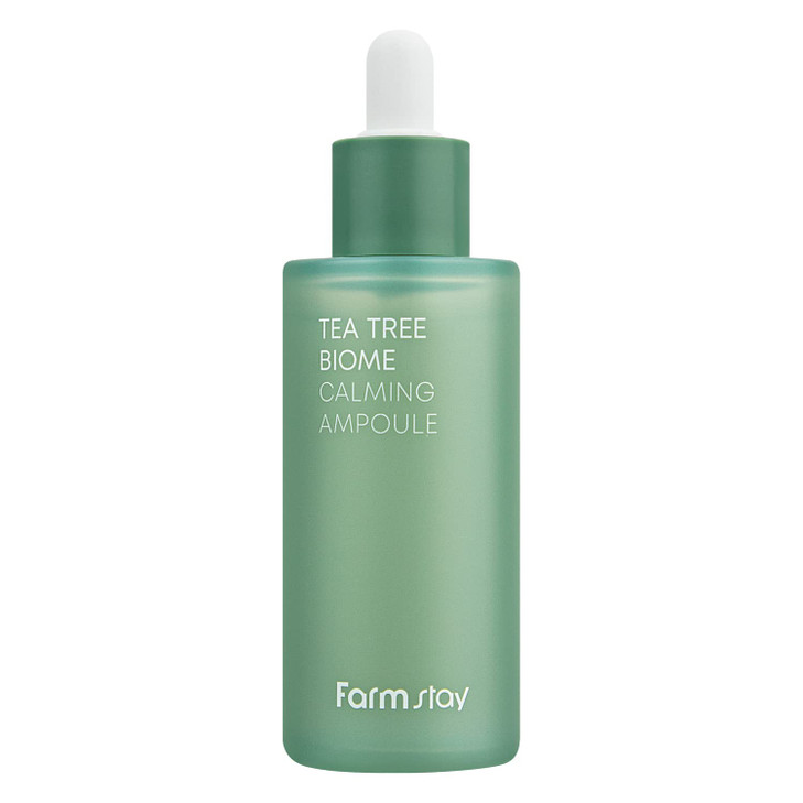FARMSTAY TeaTree Biome Calming Ampoule Face Serum Korean Skin Care Calming and Soothing for Sensitive Skin Hydrating and