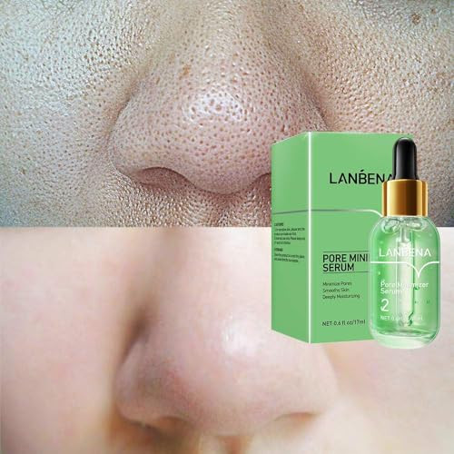 LANBENA Pore Minimizer Serum Pores Shrinking Serum for Face Oil Control Firming Tightening Pores Vegan Moisture after Bl