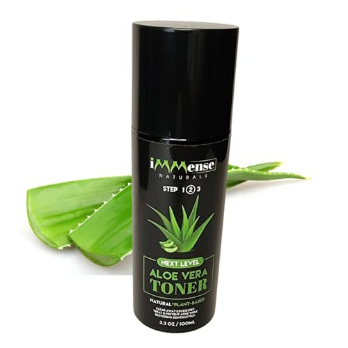 iMMense Naturals Aloe Vera Toner for Face Skincare to Treat and Prevent Acne Restore PH Balance Excess Dirt Facial Toner