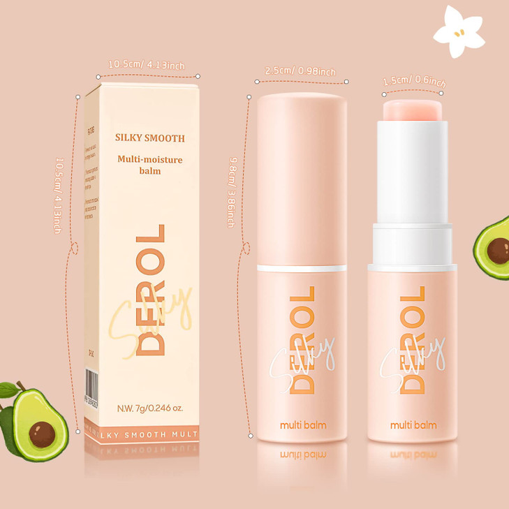 LOKFAR 2PCS Wrinkle Repair Moisturizing Multi Balm Stick Antiwrinkle Face Balm Eye Balm Body Hydrating Face Moisturizer