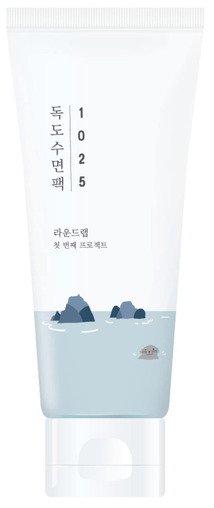 ROUND LAB 1025 Dokdo Sleeping Pack Unscented AllInOne Facial Night Cream developed for irritated skin by UV rays and hig