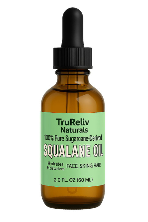 Squalane 100 Pure Plant Derived Face Oil 2 Fl Oz All Natural Hydrates Nourish Moisturize Skin Face Body and Hair for All
