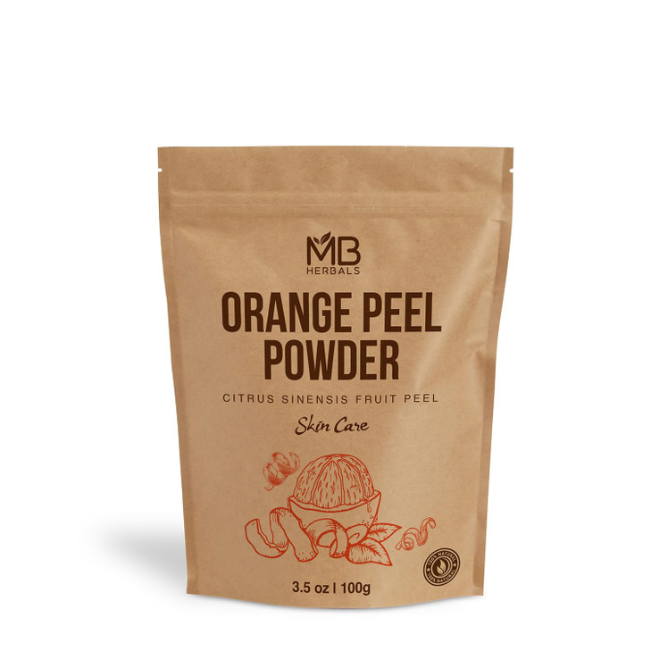 MB Herbals Pure Orange Peel Powder 100 Grams 100 Pure Natural No Preservatives To Be Used in Face Packs For External Use