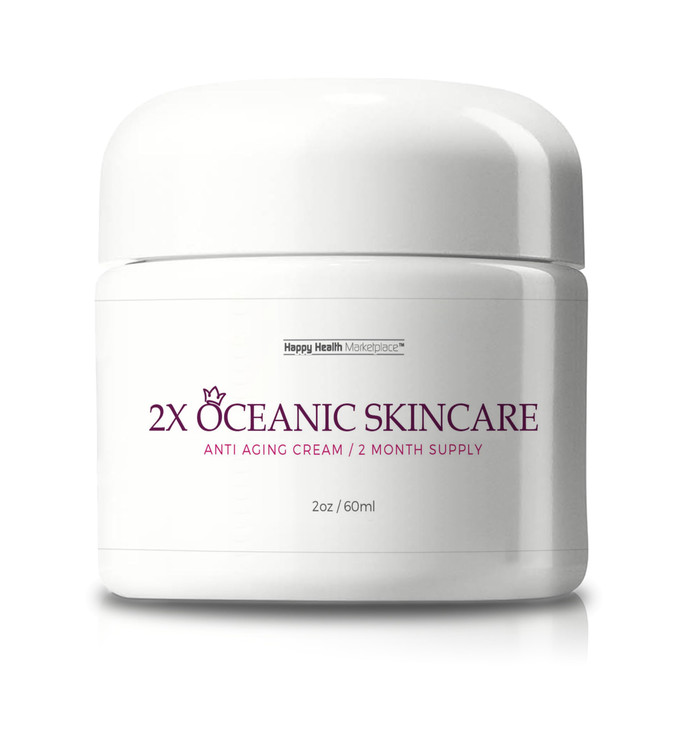 2X Oceanic Skincare Cream Anti Aging Cream 2 Month Supply Collagen Vitamin Infused Nourishing Anti Aging Face Cream Redu