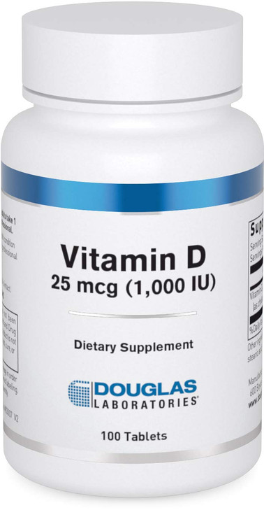 Douglas Laboratories Vitamin D 25 mcg (1,000 IU) - D3 Vitamin - For Immune Support, Bone Health & Tooth Health* - D Vitamin as Cholecalciferol - 100