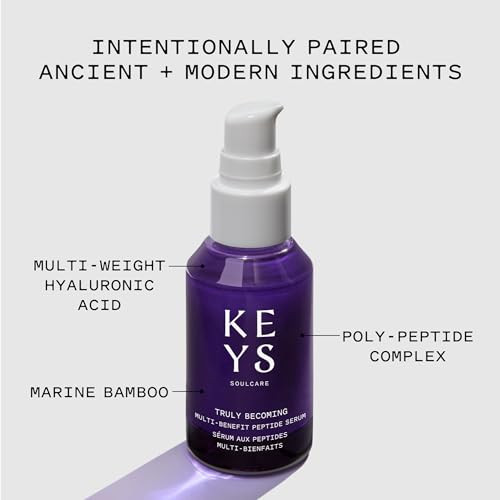 Keys Soulcare Truly Becoming MultiBenefit Peptide Serum Helps Firm Plump Visibly Improve Fine Lines Wrinkles Vegan Cruel