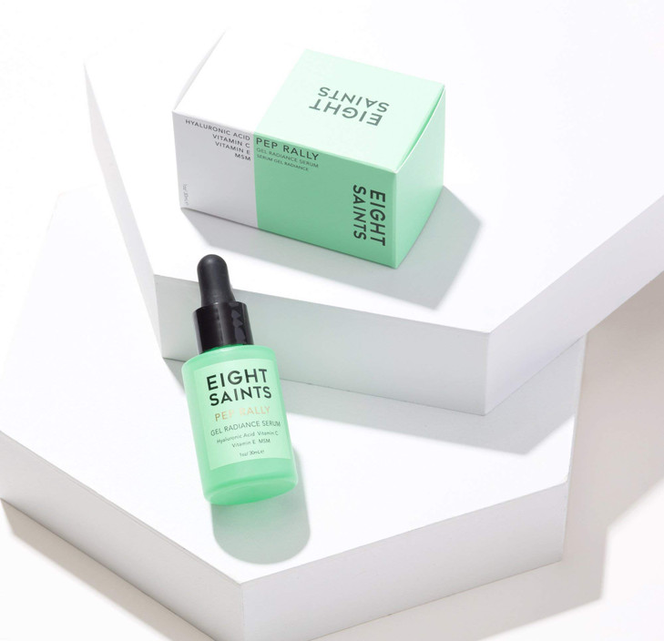 Eight Saints Skincare Pure Hyaluronic Acid Serum for Face Plumping Natural and Organic Vitamin C Face Serum with Vitamin