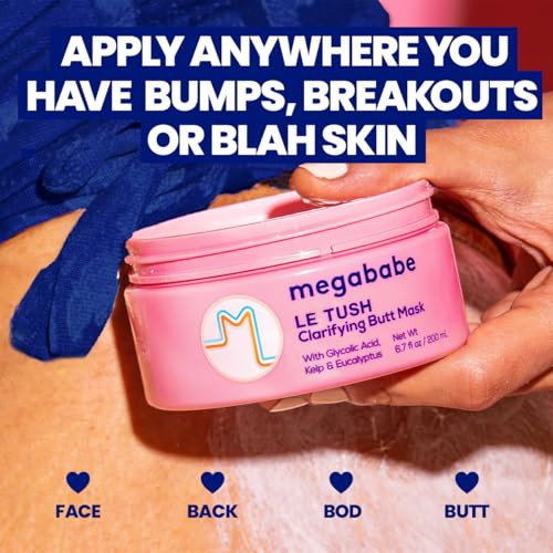 Megababe Butt Body Acne Mask Le Tush Clarifying Exfoliating Hydrating 67 fl oz