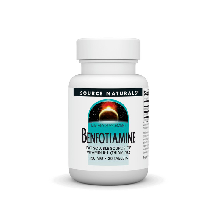 Source Naturals: Benfotiamine, Fat Soluable Source of Vitamin B-1 (Thiamine) 150 mg 30 Tablet online at globaldelivered