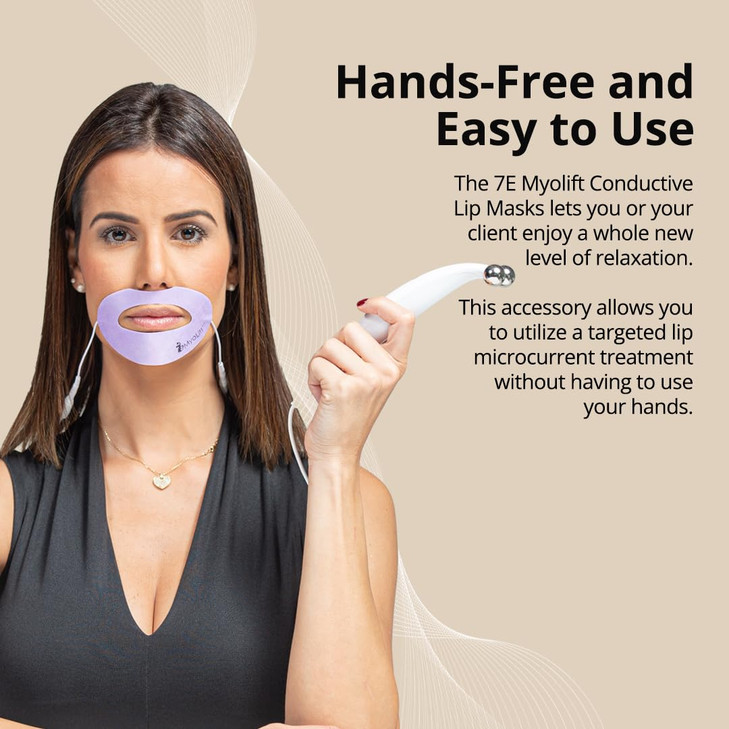 7E Wellness Conductive Lip Mask for Myolift Portable Skin Care Tools for Microcurrent Facial Instant Face Lift Anti Agin