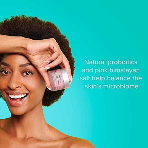 ClarityRx Live Be Well Probiotic Pink Himalayan Salt Face Mask Natural PlantBased Moisturizing Facial Treatment for All