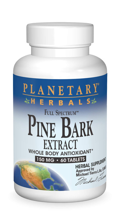 Planetary Herbals FS Pine Bark Extract Tablets, 150 mg, 60 Count online at globaldelivered